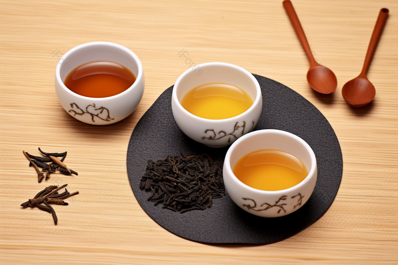 桌面上的沉香茶杯里的茶饮勺子静物图摄影图,高清,摄影图,摄影图片,图片大全,摄影图免费下载